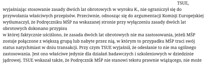 stanowisko sądu 2