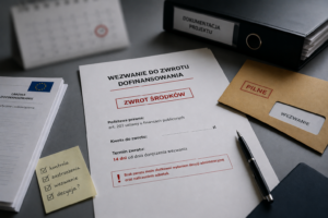 wezwanie do zwrotu